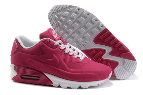 Nike Air Max 90 Hyp Prm Women Red White Running Shoes Cheap